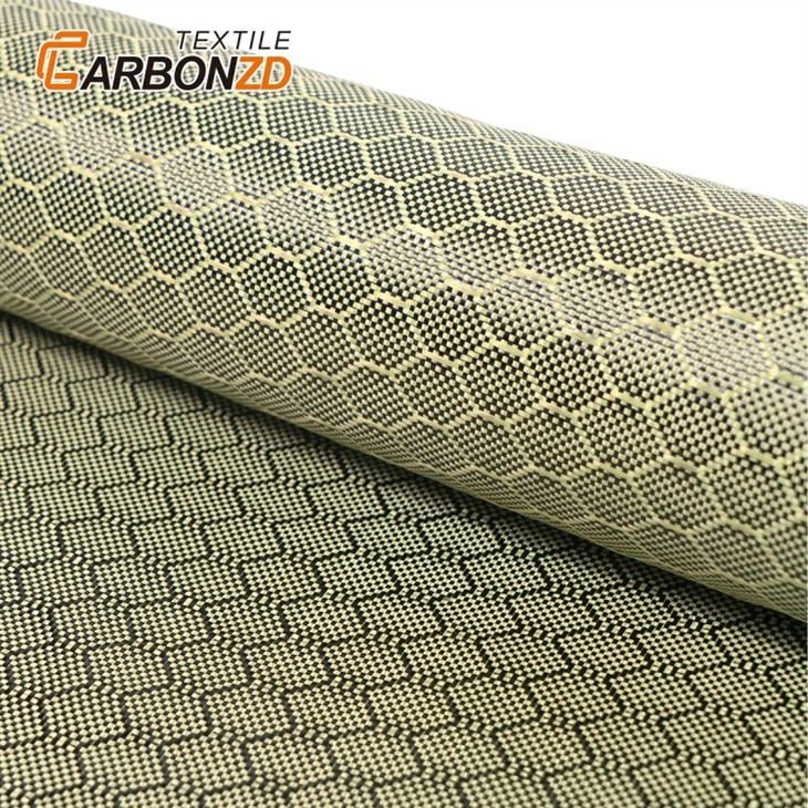 Yellow Carbon Fiber Fabric